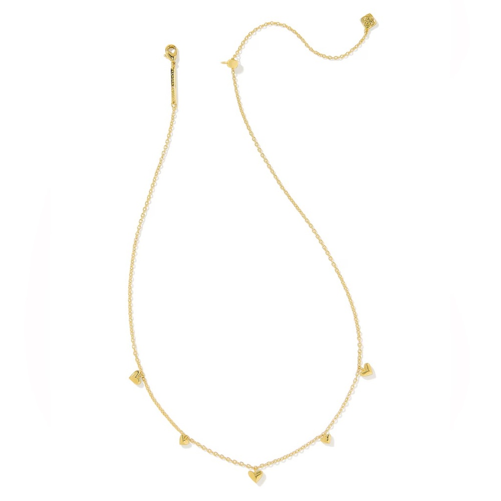 Brand New With Tags! Kendra Scott Phoebe Dainty Heart Necklace in Gold